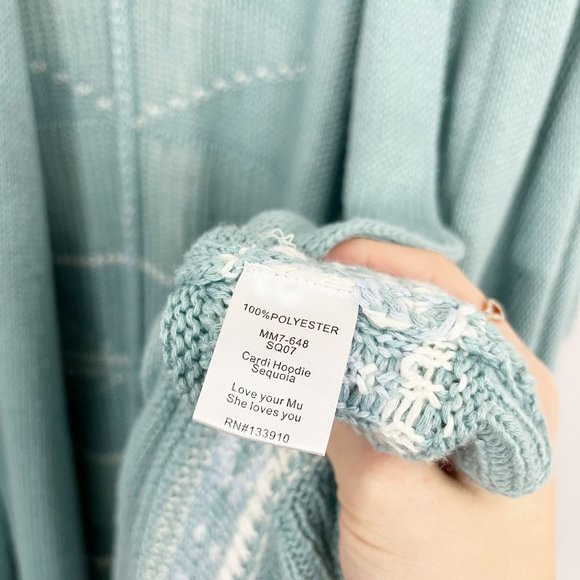 Show Me Your Mumu Sequoia Cardi Hoodie Cardigan Sweater Aztec Boho - Size Medium - Picture 5 of 7